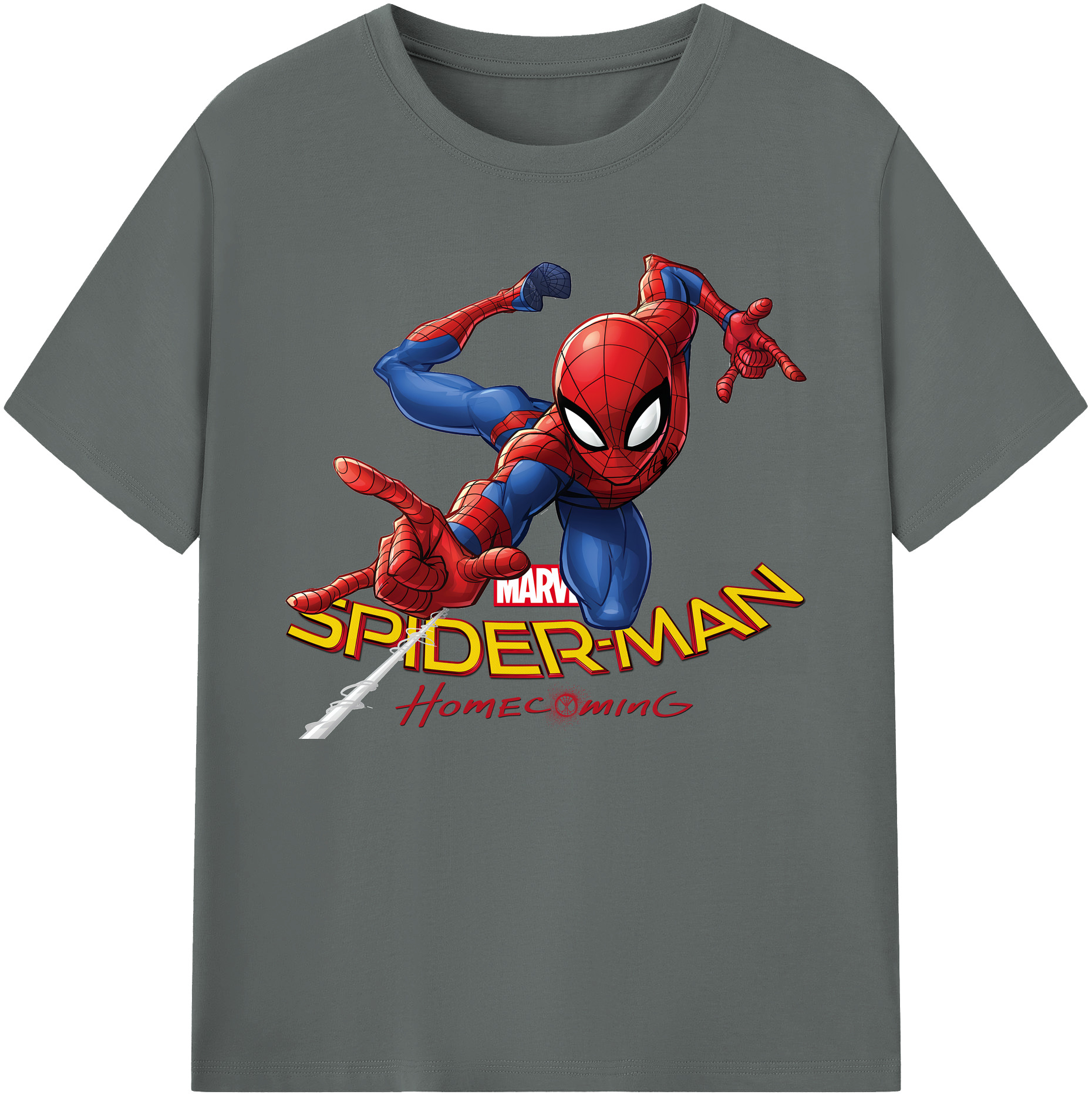 （画像用） Spider Man スパイダーマン 綿100％ メンズ半袖Tシャツ｜肌触りやわらか＆通気性
